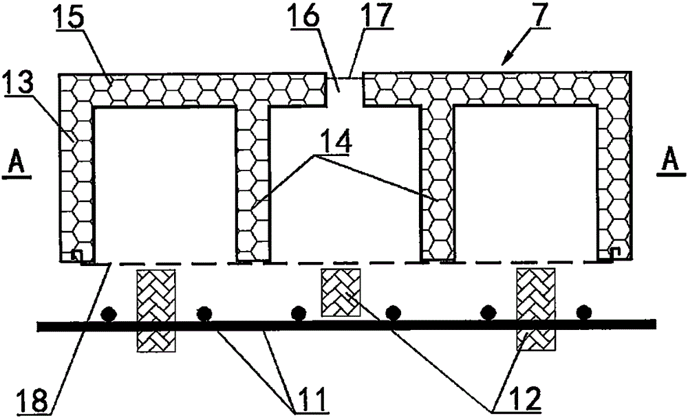 Hollow floor filled by breathable box