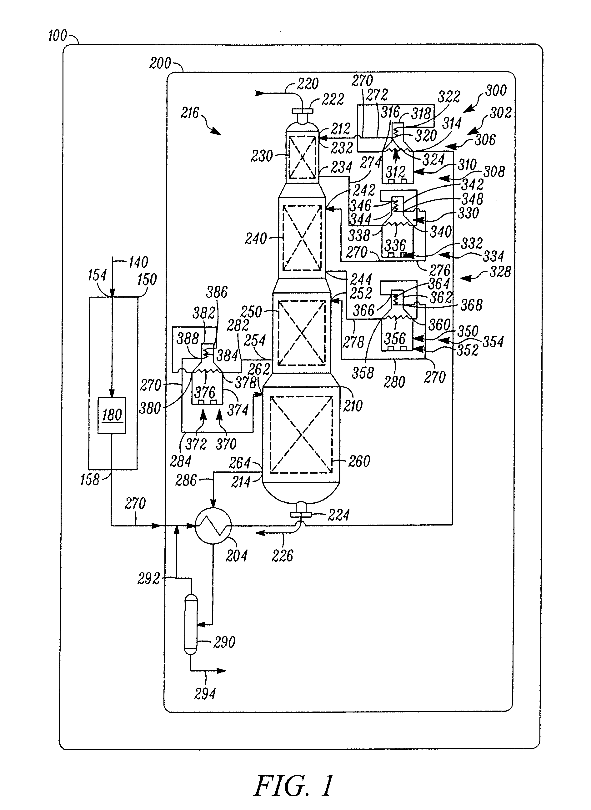 Fired heater for a hydrocarbon conversion process