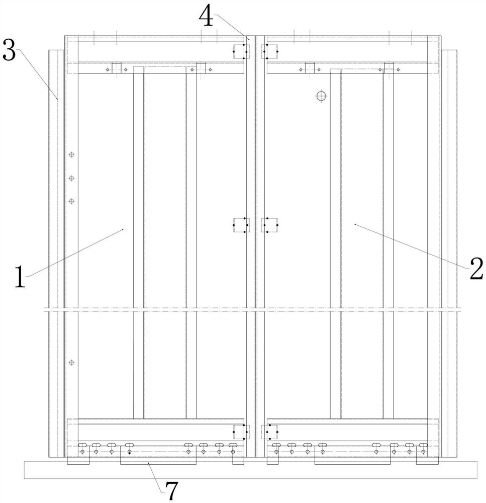 Fire-proof structure of landing door