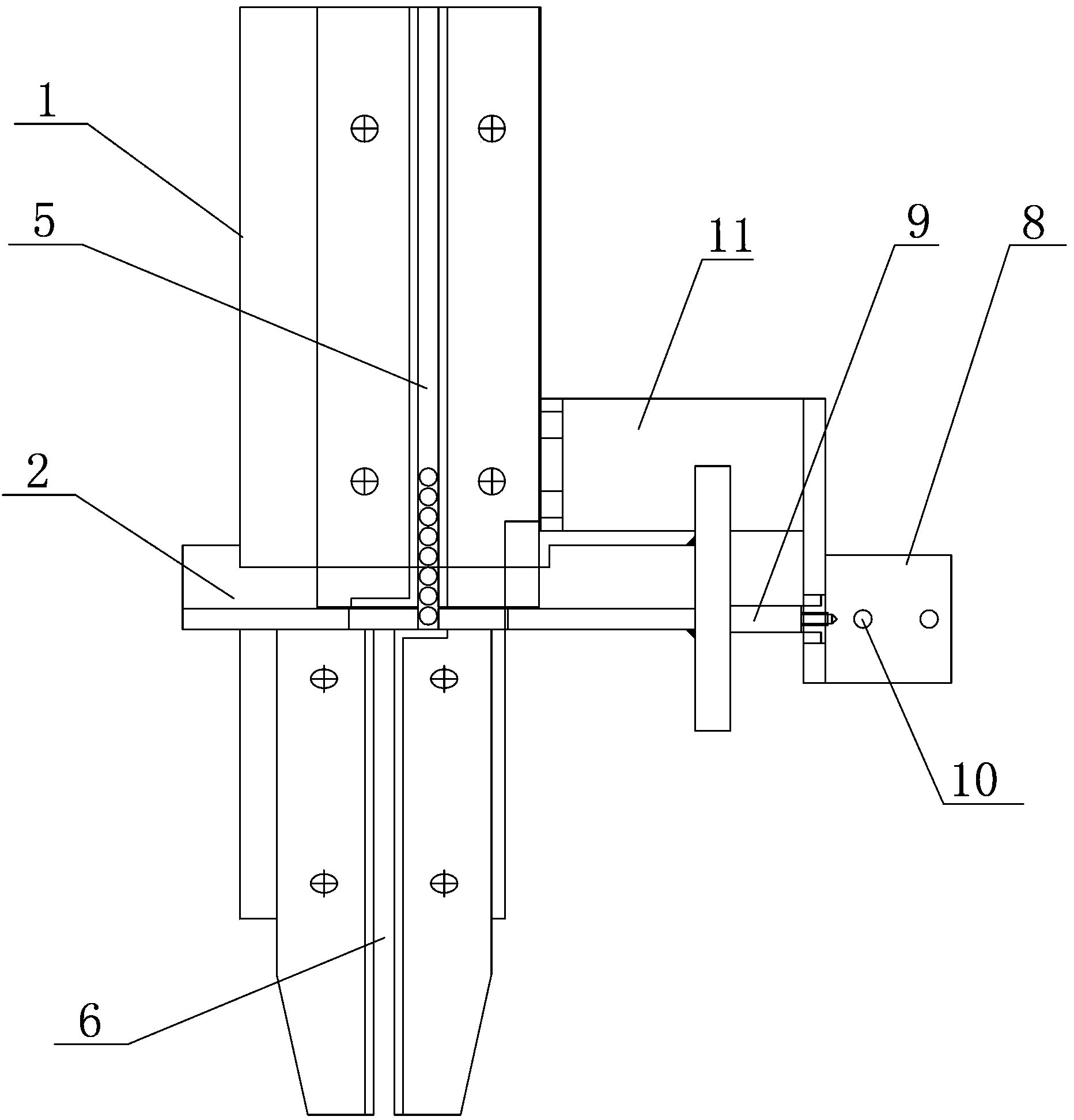 Pneumatic control rivet feeding mechanism for automatic rivet feeding riveting machine