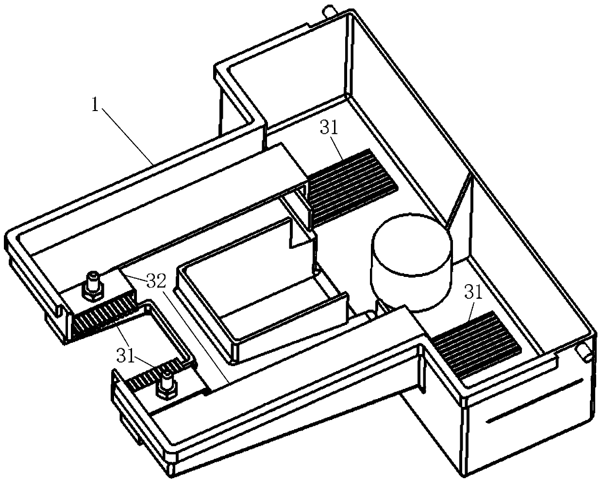 Automatic detection oil cup and liquid level automatic detection method