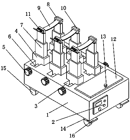 Binding dressing changing device for clinic nursing of limbs