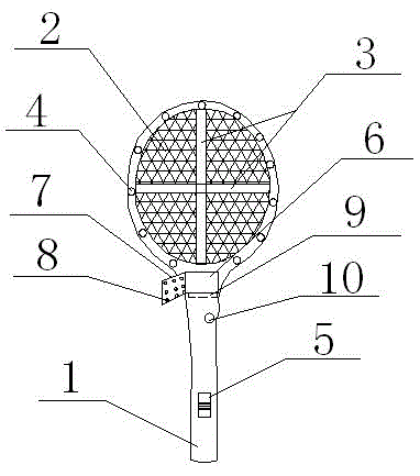 Electric mosquito swatter with mosquito-attracting device