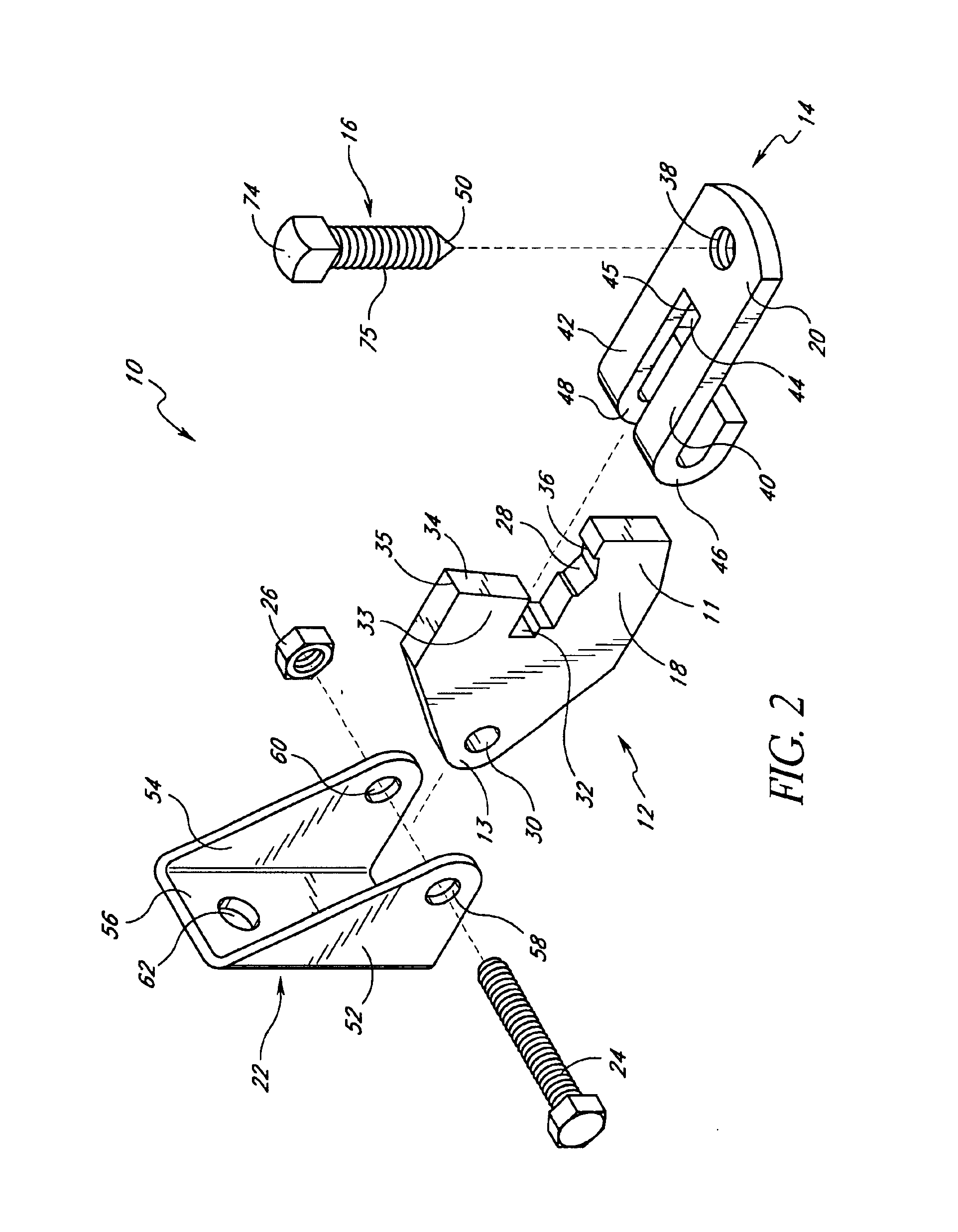 Sway brace fitting