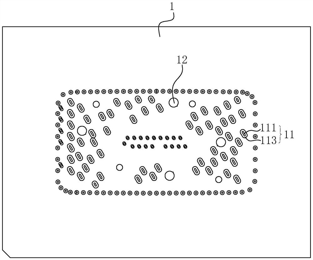 Anti-blocking die hole structure, stamping lower die and machining technology of dense small meshes