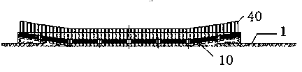 Construction method for underbridge