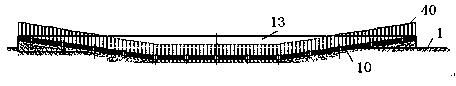 Construction method for underbridge