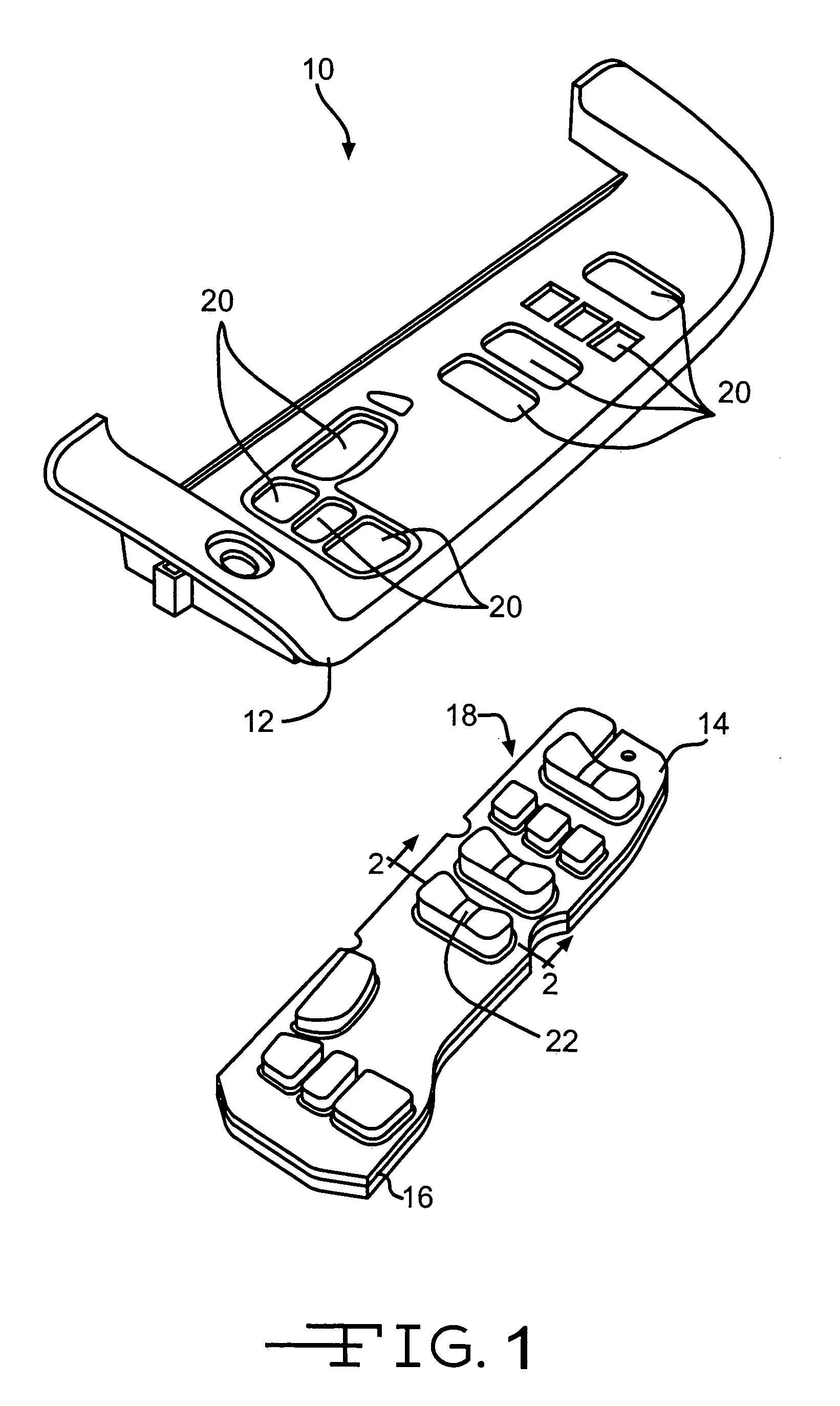 Elastomeric vehicle control switch