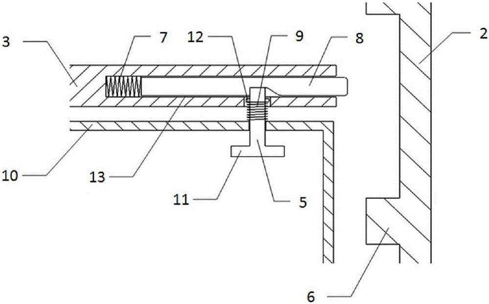 Vertical elevator with high-strength locking pin