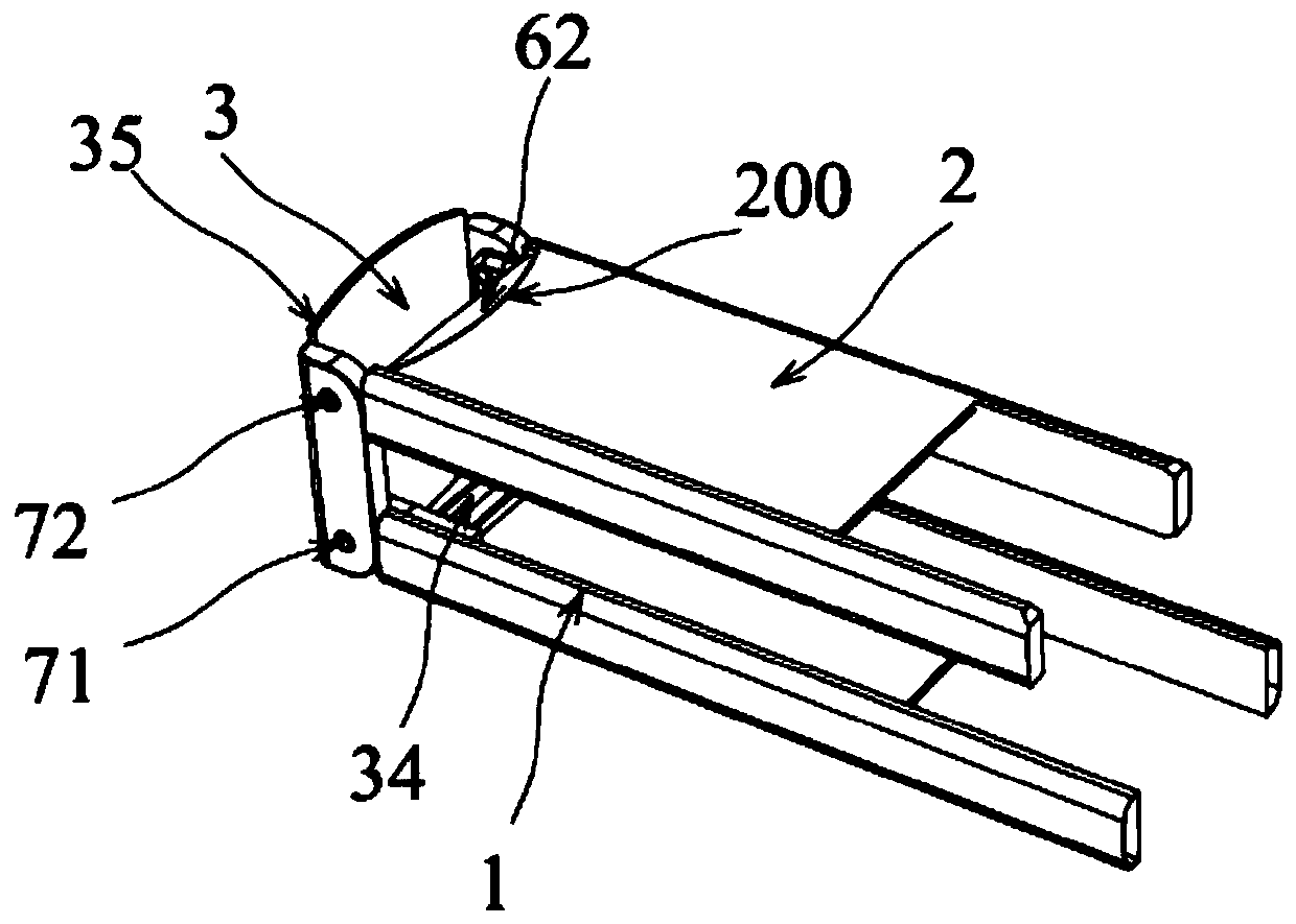 Goods fork and pallet truck with the same