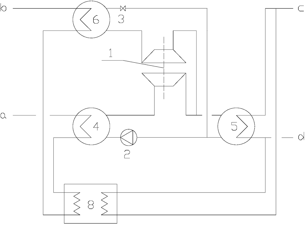 Self-driven compression type large temperature difference heat exchange unit