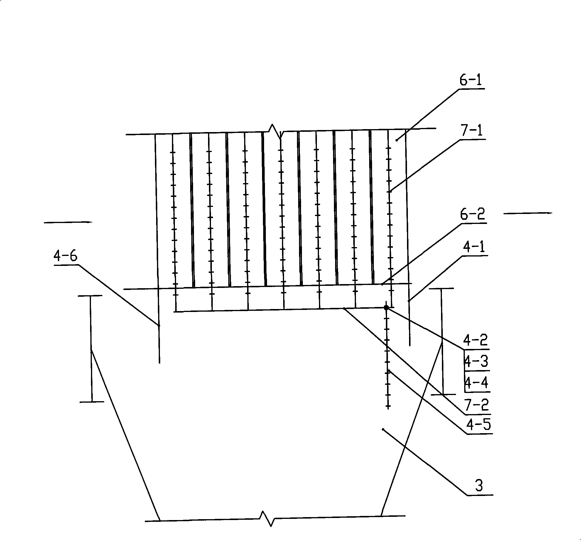 Horizontal type electric dust collector