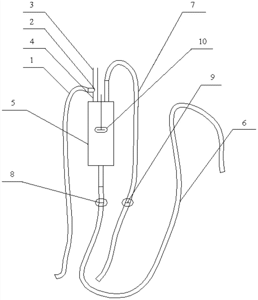 A liquid conveying device and a device for adding grinding liquid to a grinding disc