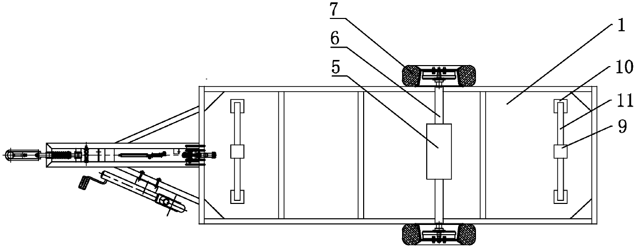 Trailer with storable tires