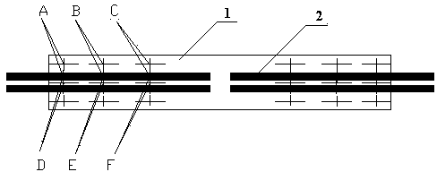 Cathode charcoal block set specific resistance measuring method