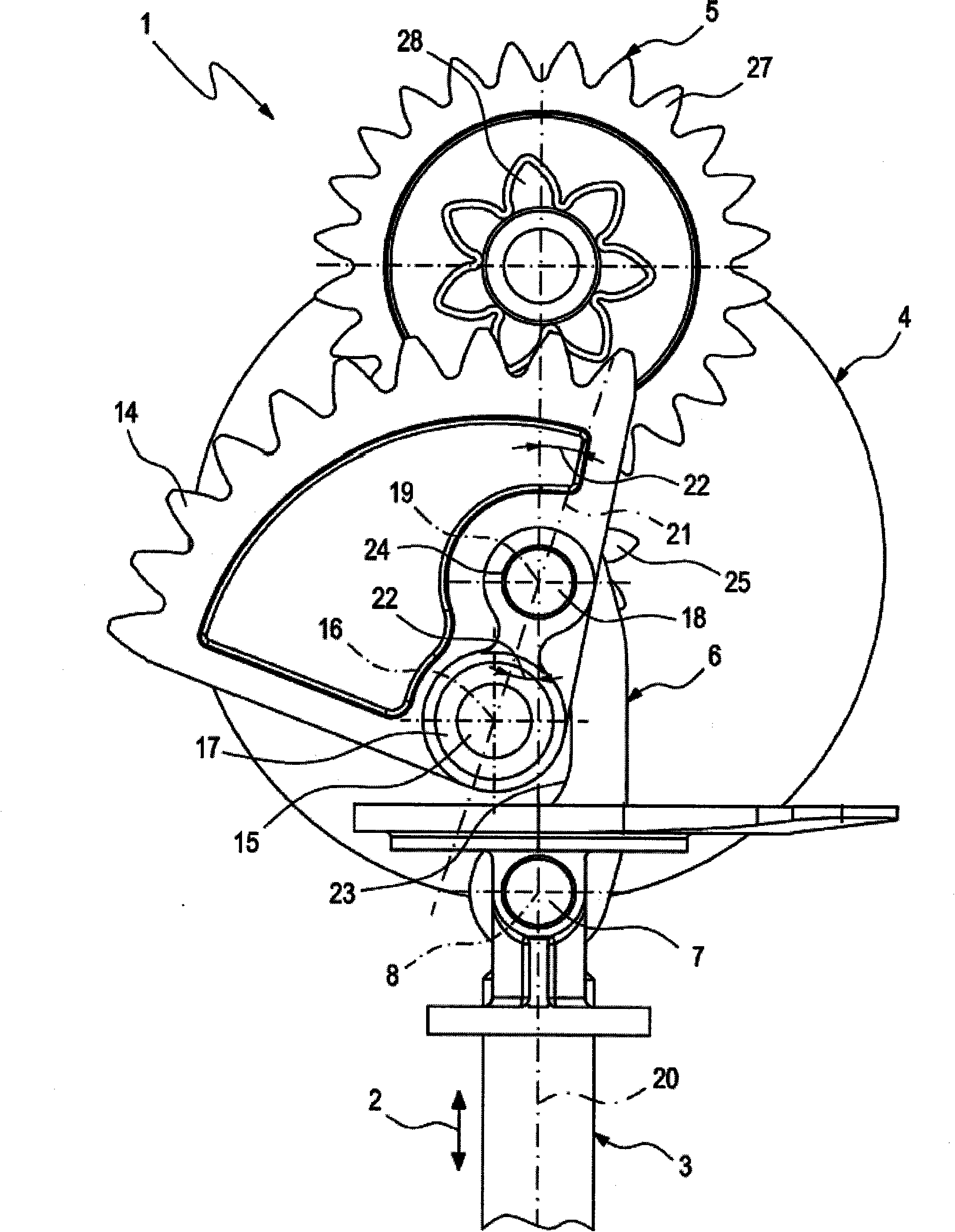 Actuating drive for bidirectional actuator