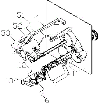 An automatic packaging machine box opening device