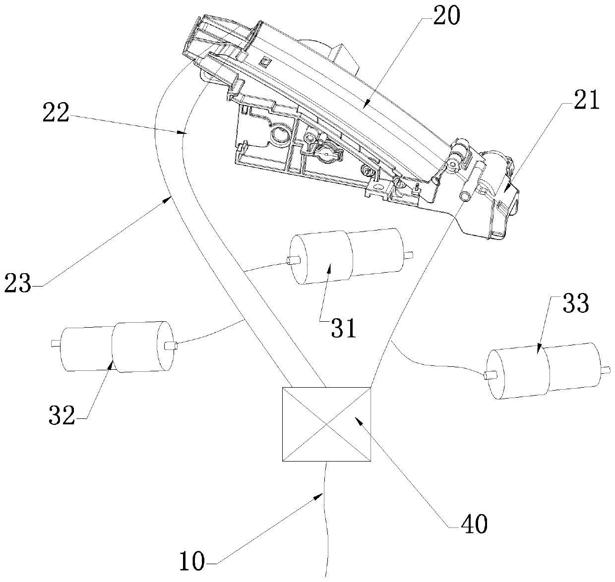 Human body cleaning system with anti-scaling function