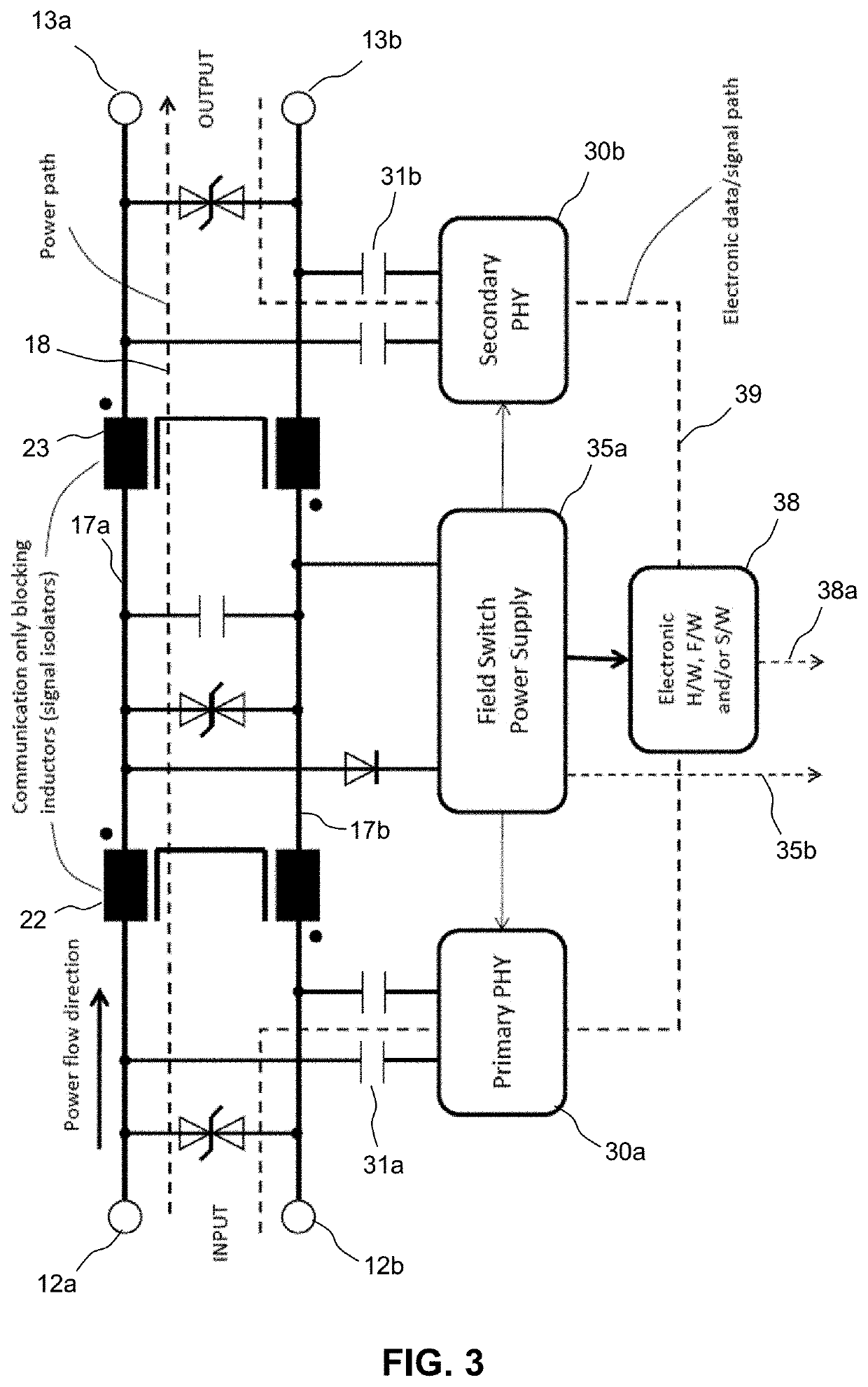 Device for Receiving Signals from a Network Cable