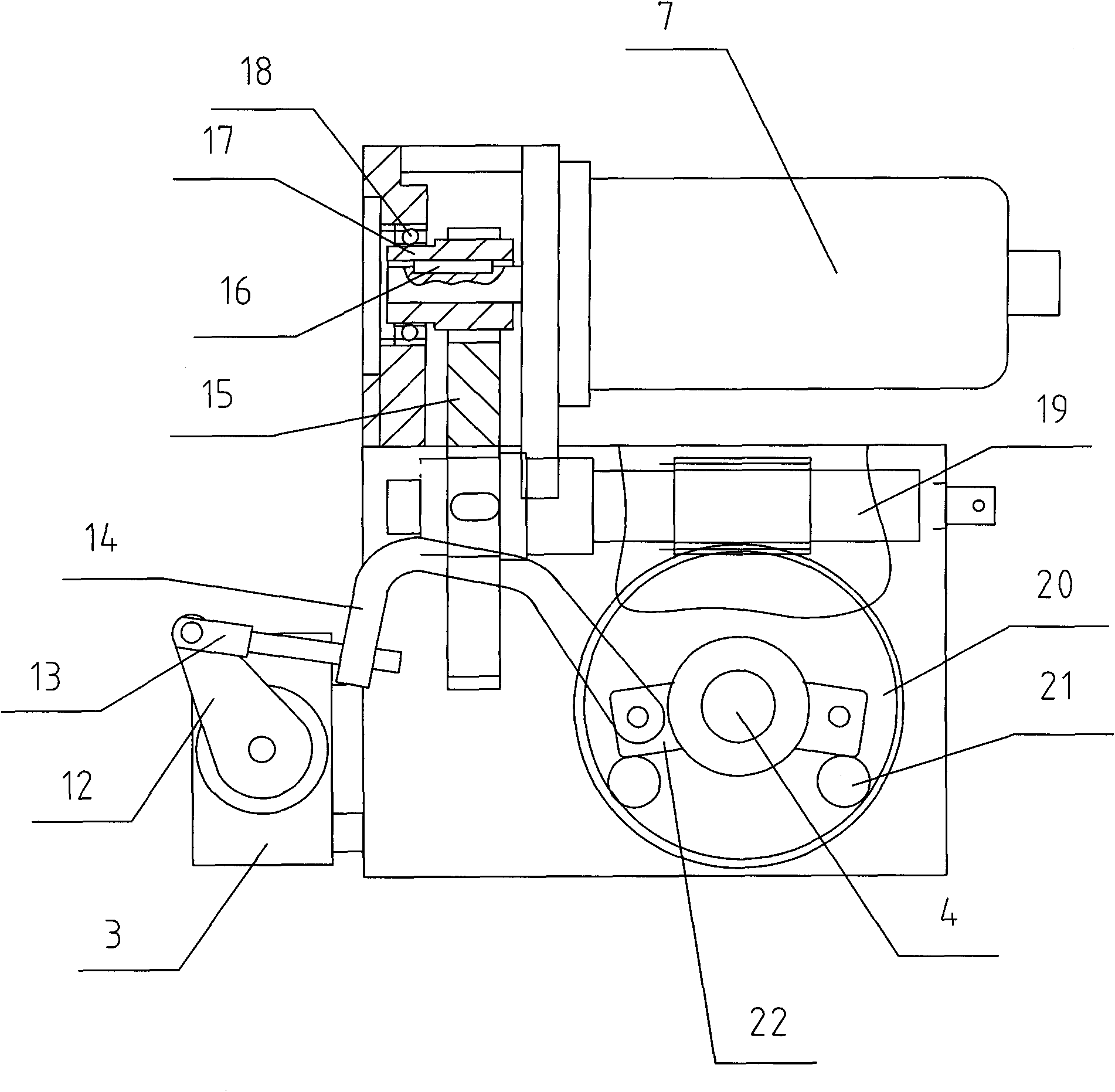 Electric operating mechanism of high-voltage isolating switch