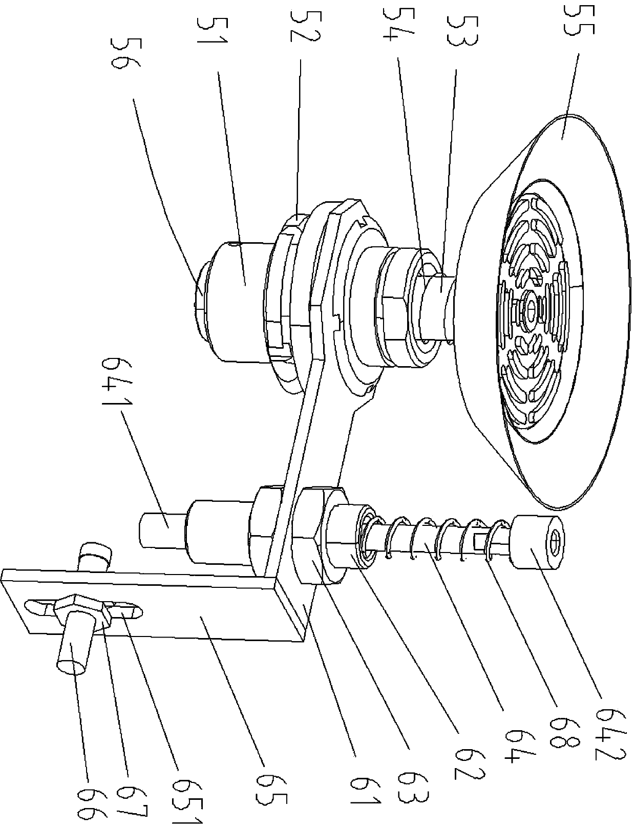 Plate glass overturning device