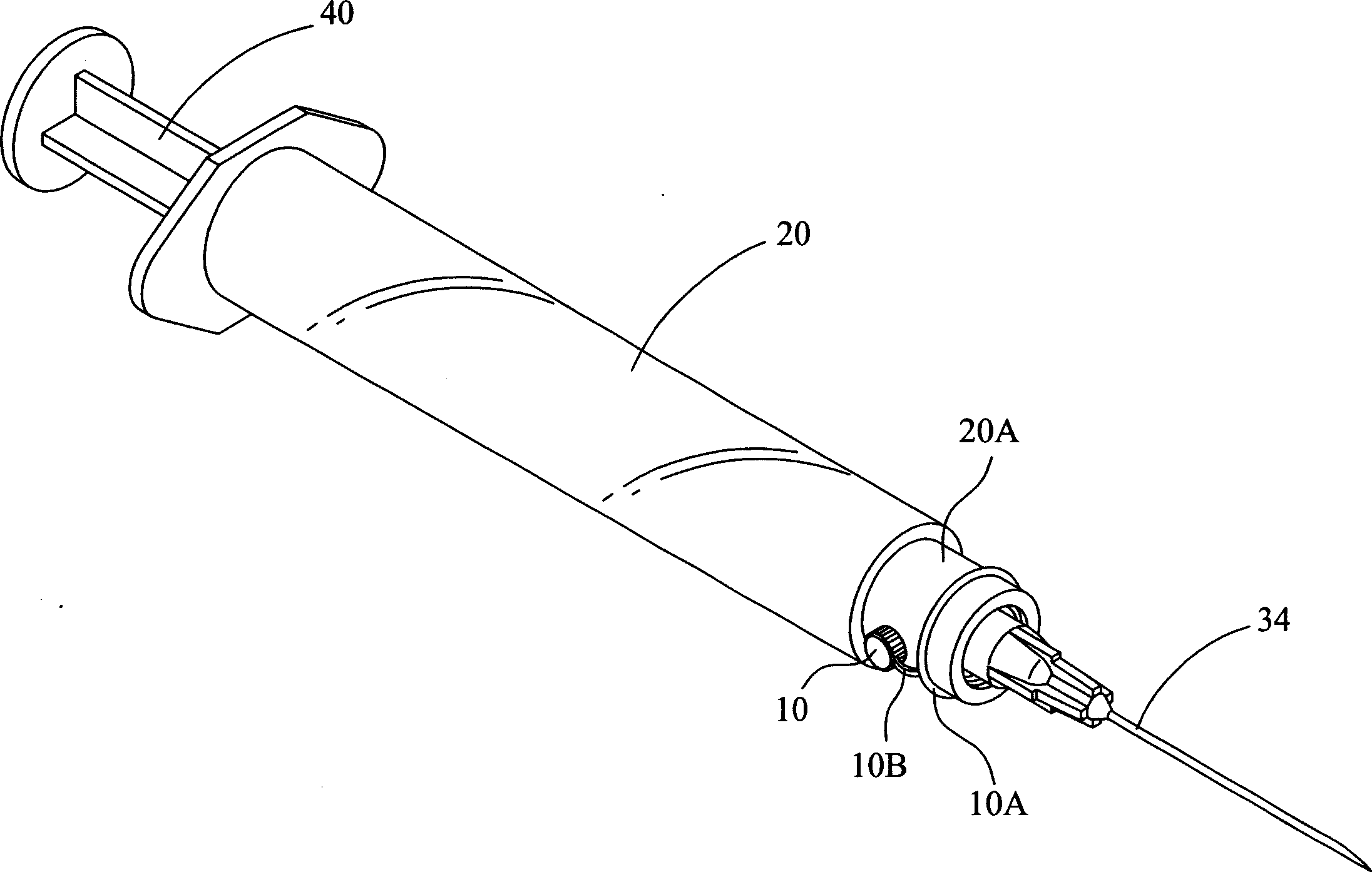 Safety cylinder of injector