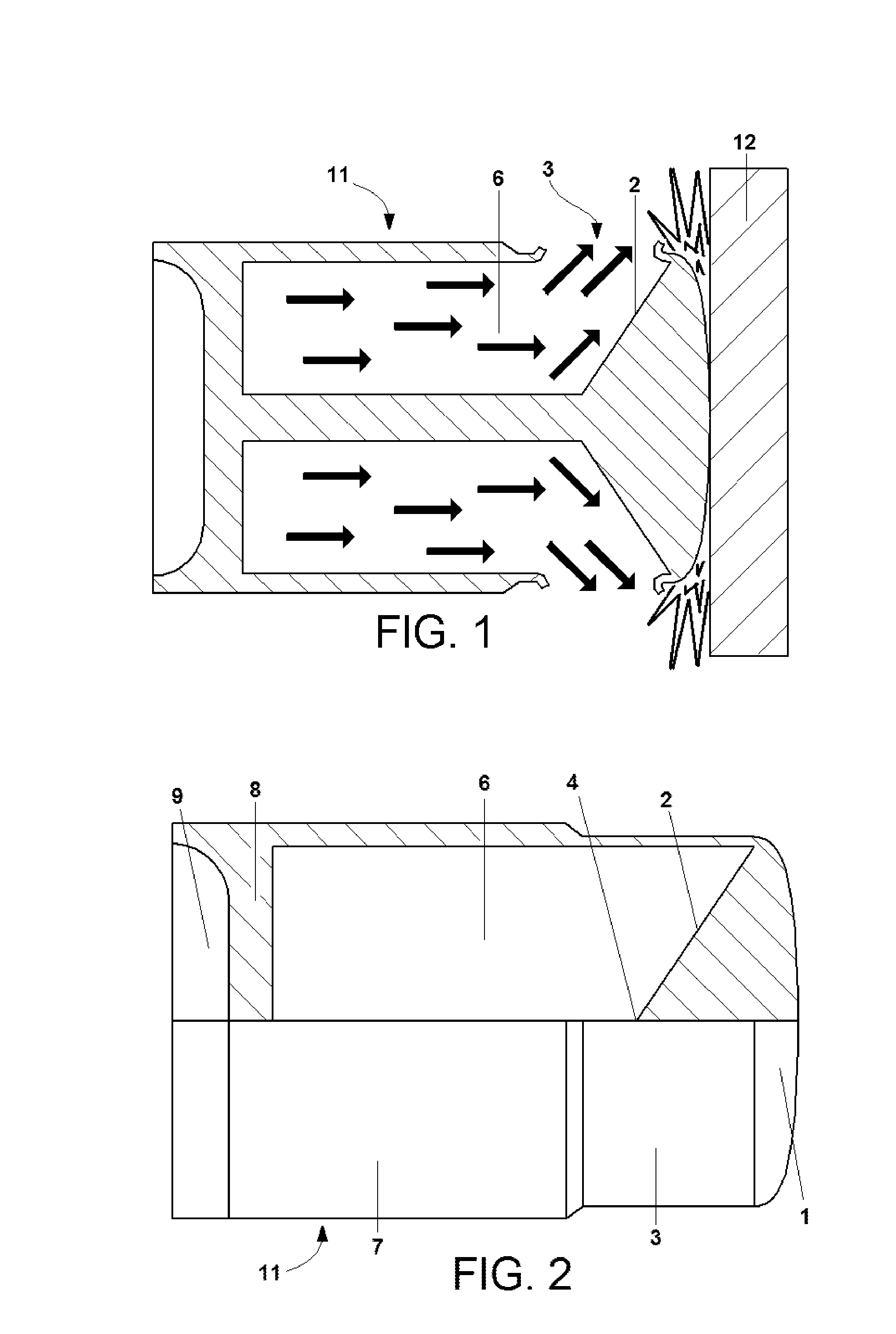 Non-lethal projectile with flowable payload