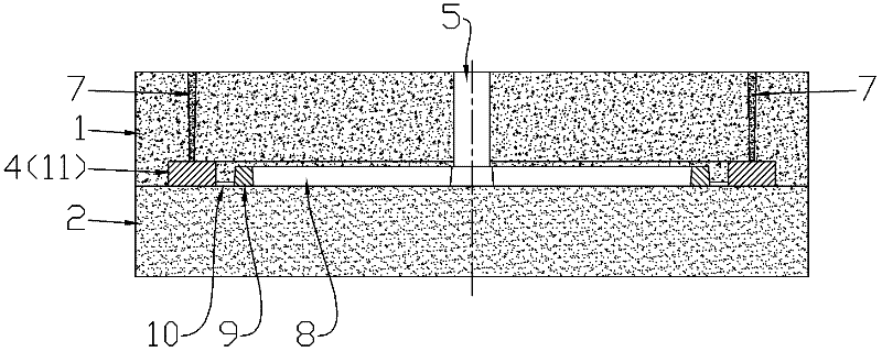 One-box multi-piece casting mold and casting method for brake disc castings