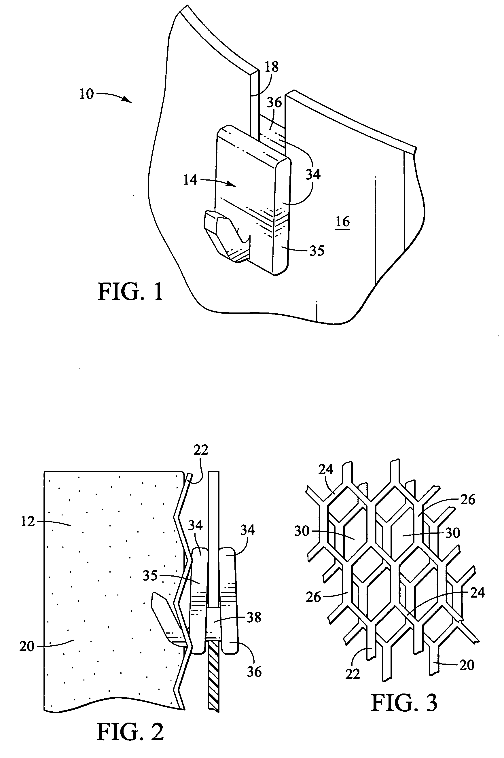 Replacement evaporative element and clip system for a humidifier