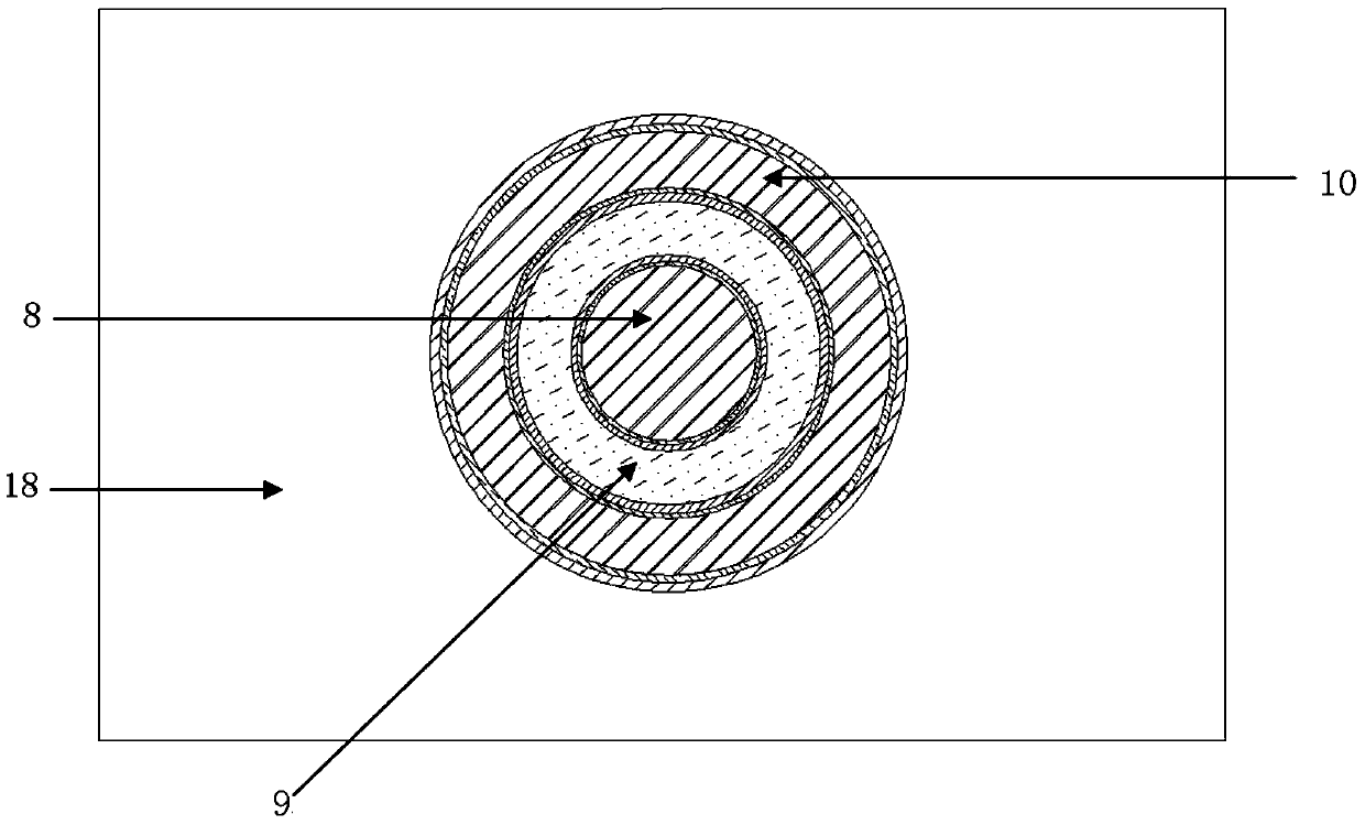 TSV (through silicon via) high-frequency three-dimensional integrated interconnection structure based on SOI (silicon on insulator)