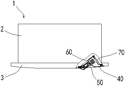 Installation device for human body sensor and air conditioner