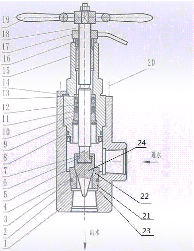 Improved high-pressure needle valve and quick replacement method thereof