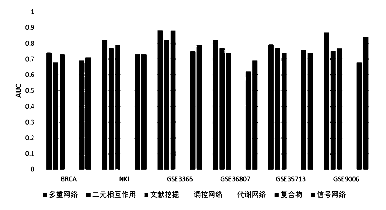 Biomarker identification method based on multiple networks