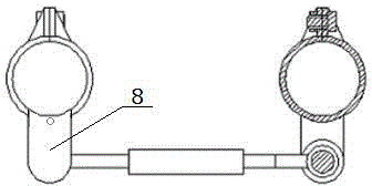 Polished rod eye bias adjusting device of pumping unit