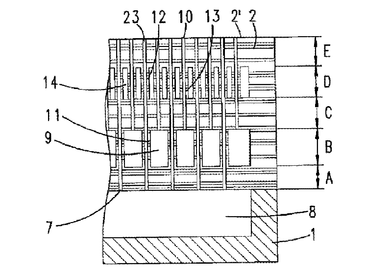 Semiconductor processing device and gas spray head cooling plate thereof