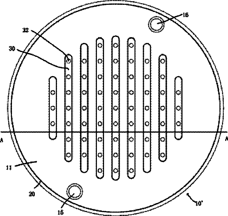 Semiconductor processing device and gas spray head cooling plate thereof