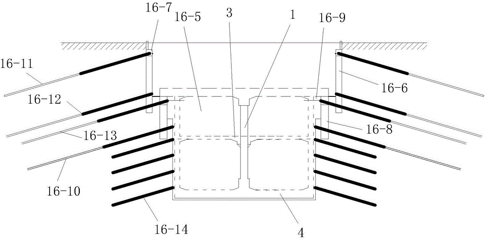 Upper-soft lower-hard ground subway station foundation pit support system and construction method thereof