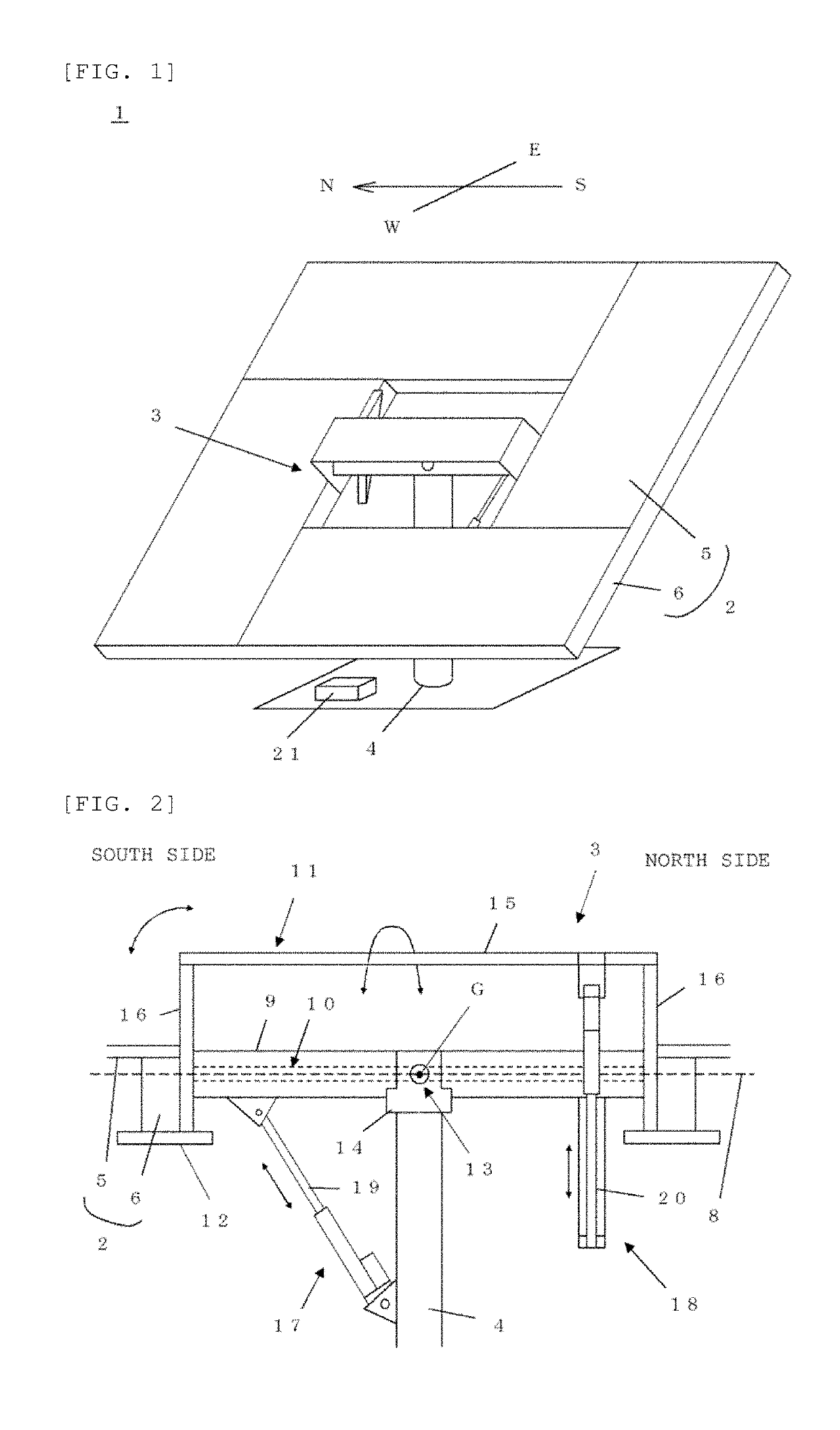 Heliostat apparatus and solar power generating method