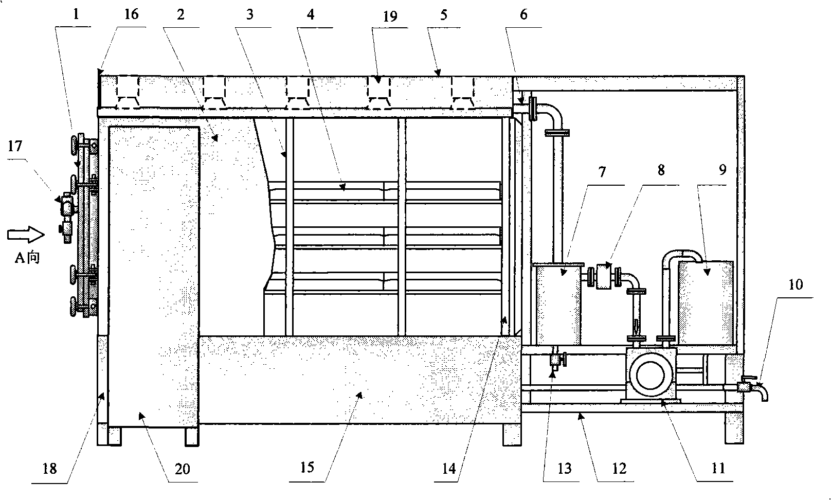 Intelligentized static microwave vacuum drying machine