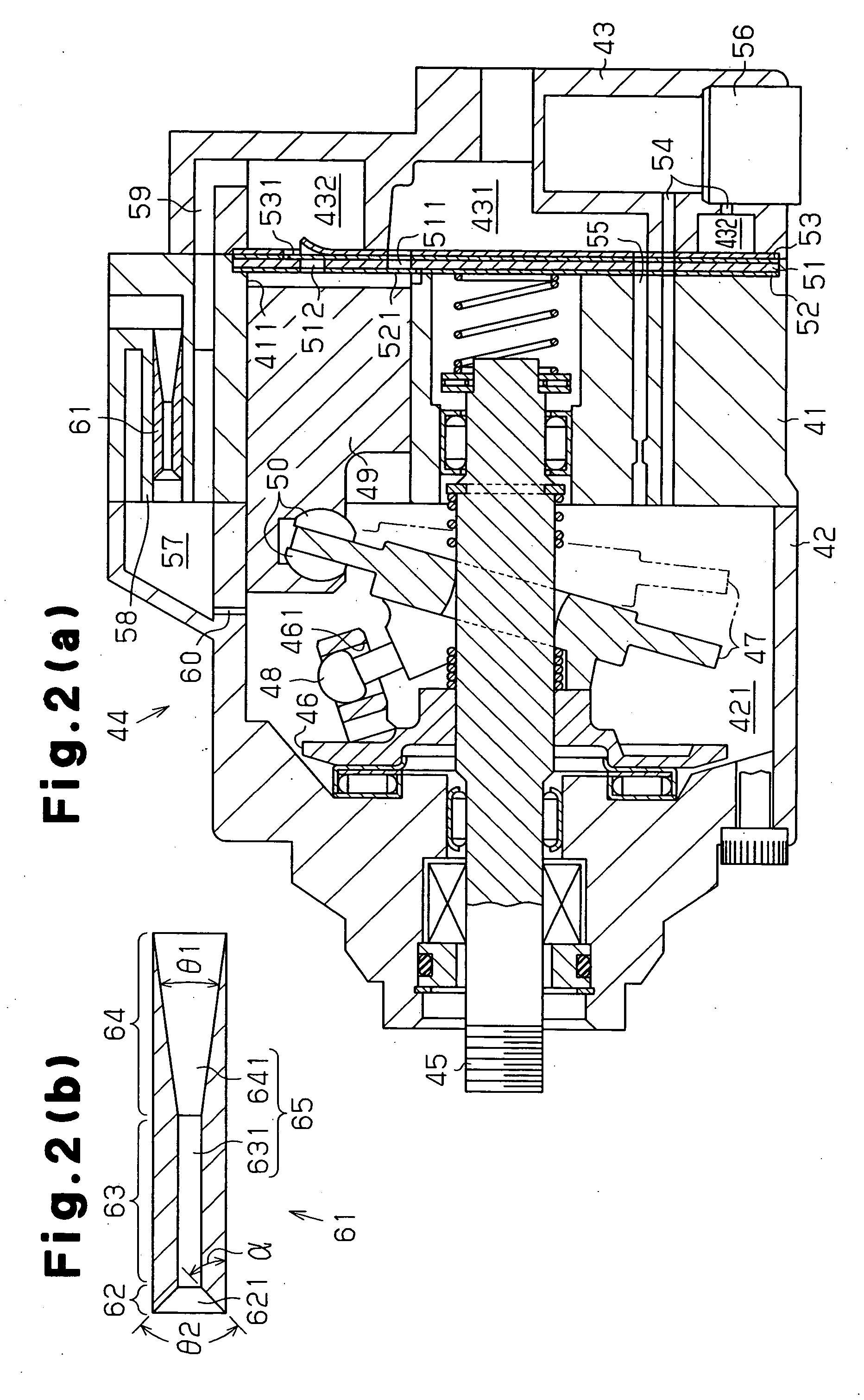 Device having a pulsation reducing structure, a passage forming body and compressor