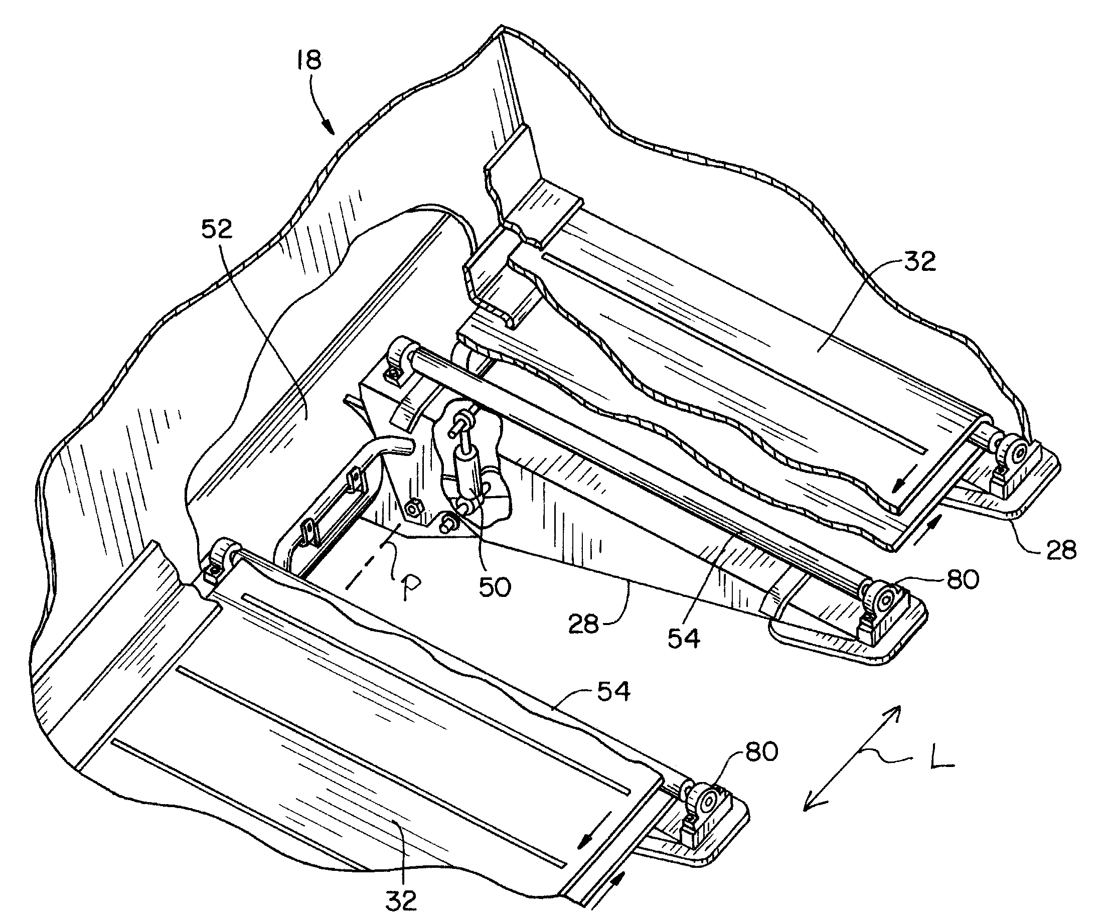 Flexible cutting platform to follow ground contour in an agricultural harvesting machine