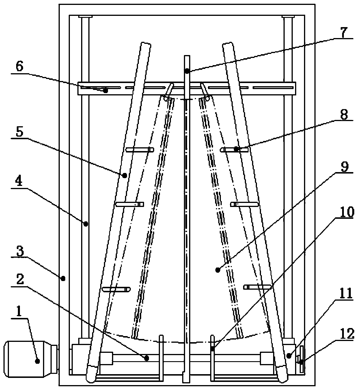 A flexible positioning device for riveting of cone shell section wall plate products