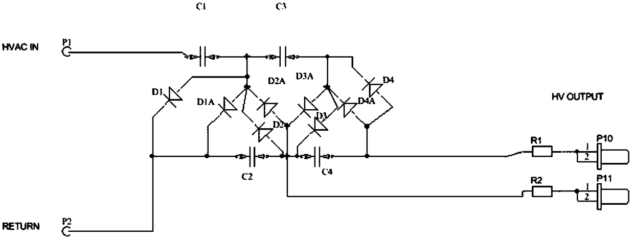 High-voltage power source special for electrostatic lampblack purification treatment equipment based on voltage doubling circuit technology