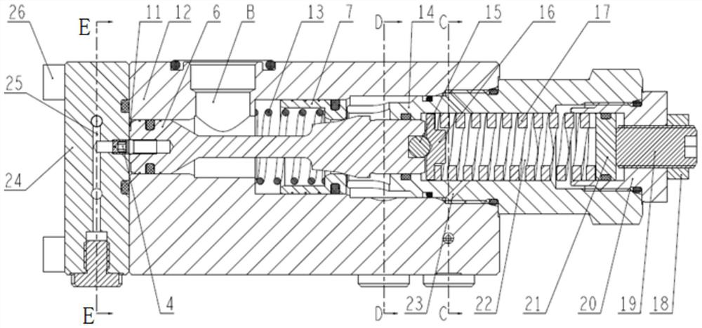 A hydraulic power compensation balance valve