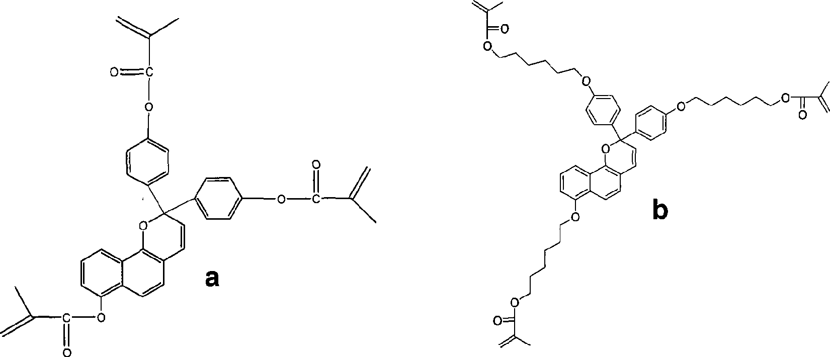 Method for synthesizing photochromic cross-linked polymer containing naphthyl hydroxide pyran group