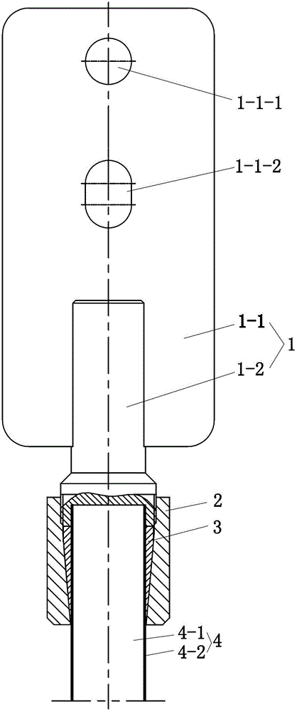 Terminal Connection Structure of Stainless Steel Composite Ground Lead