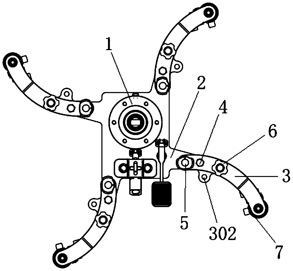 Hydraulic conveying jack with adjustable base supports