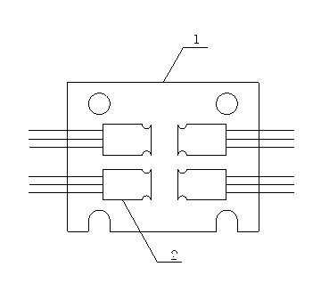 Single tube IGBT encapsulation full-bridge module and encapsulation method thereof