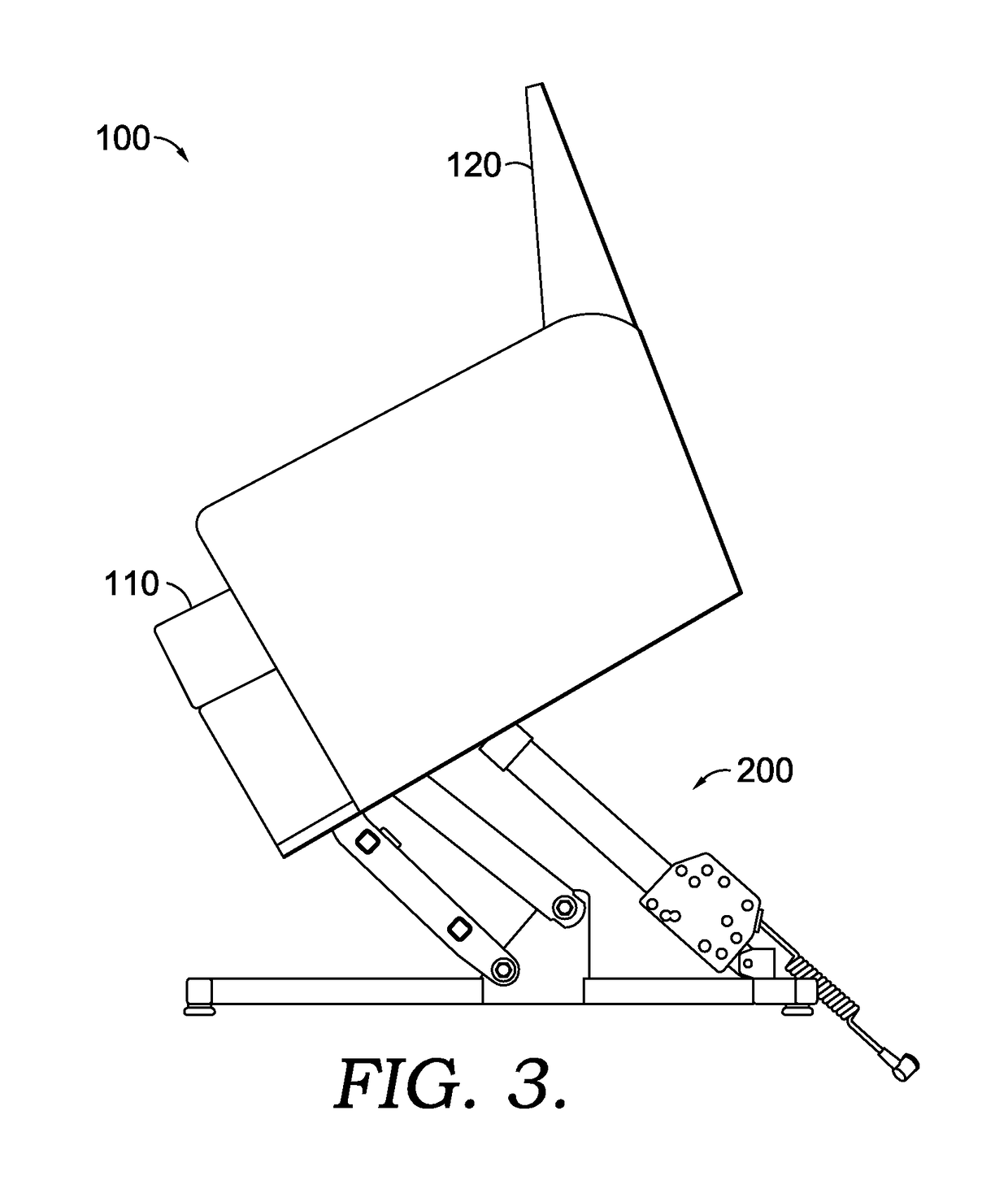 Seat lift mechanism for a reclining chair