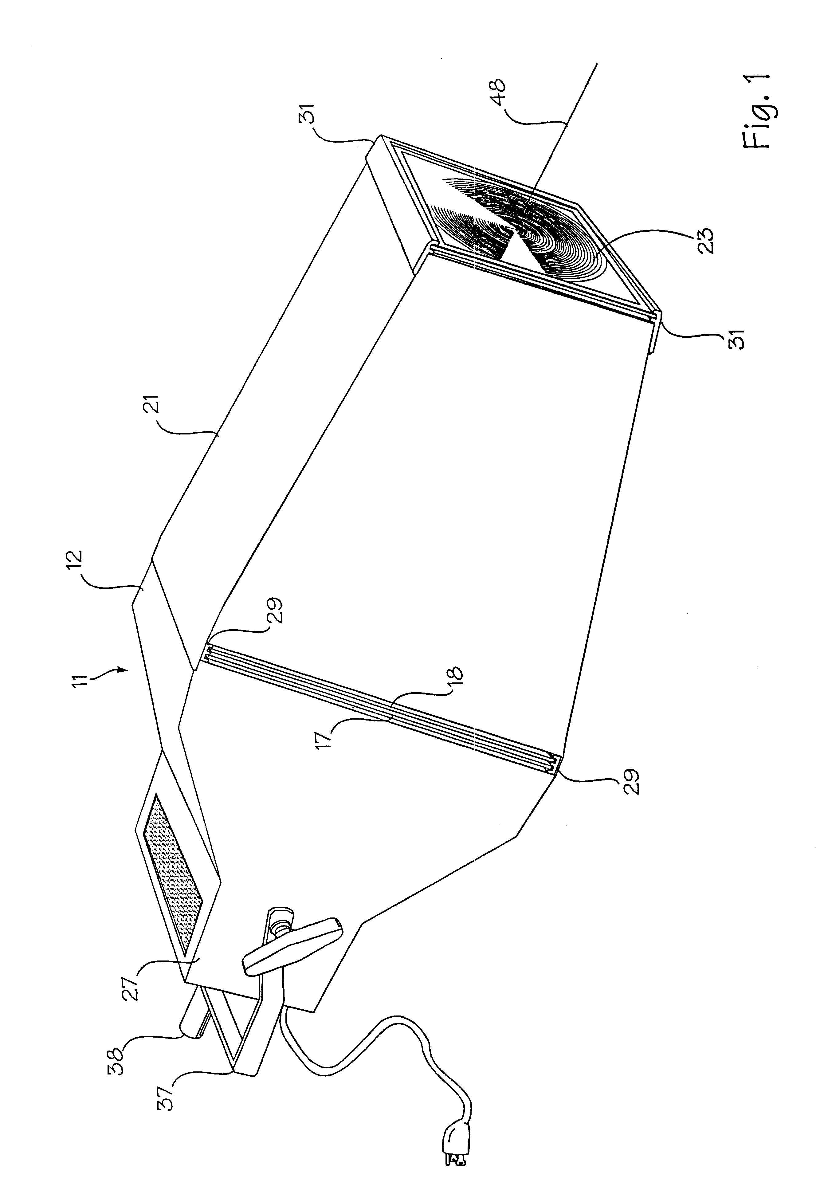 Catadioptric lens system for collecting and directing light from large aperture luminescent light illuminating fixtures